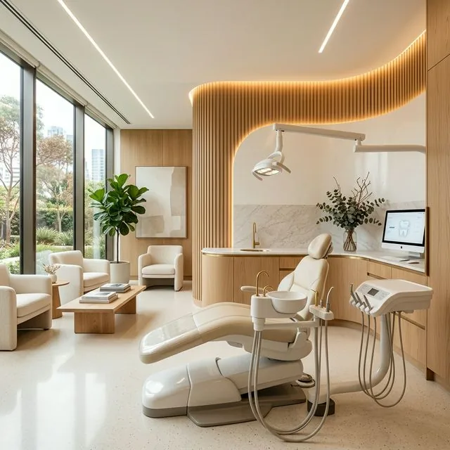 Smile Clinique dental practice interior in Malabar Hill, Mumbai